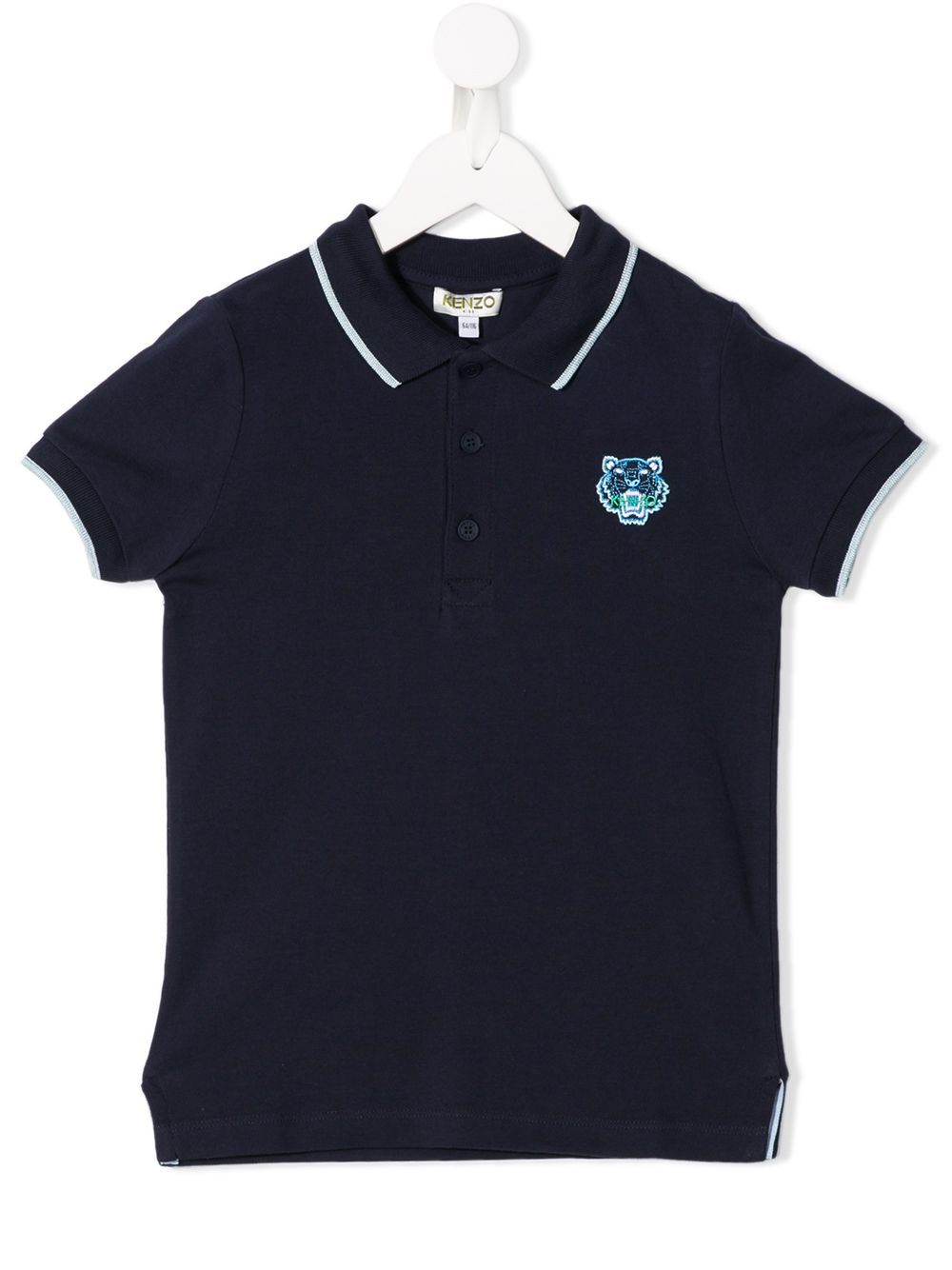 фото Kenzo kids рубашка-поло с вышитым логотипом