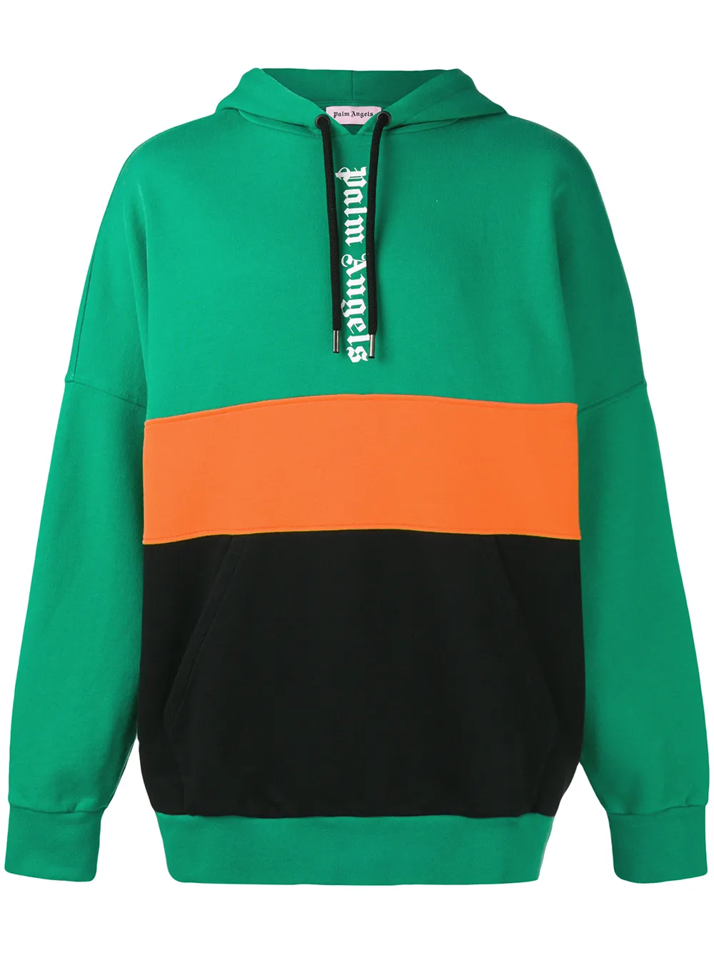 Palm Angels Tops PALM ANGELS OVERSIZED LOGO HOODIE - GREEN