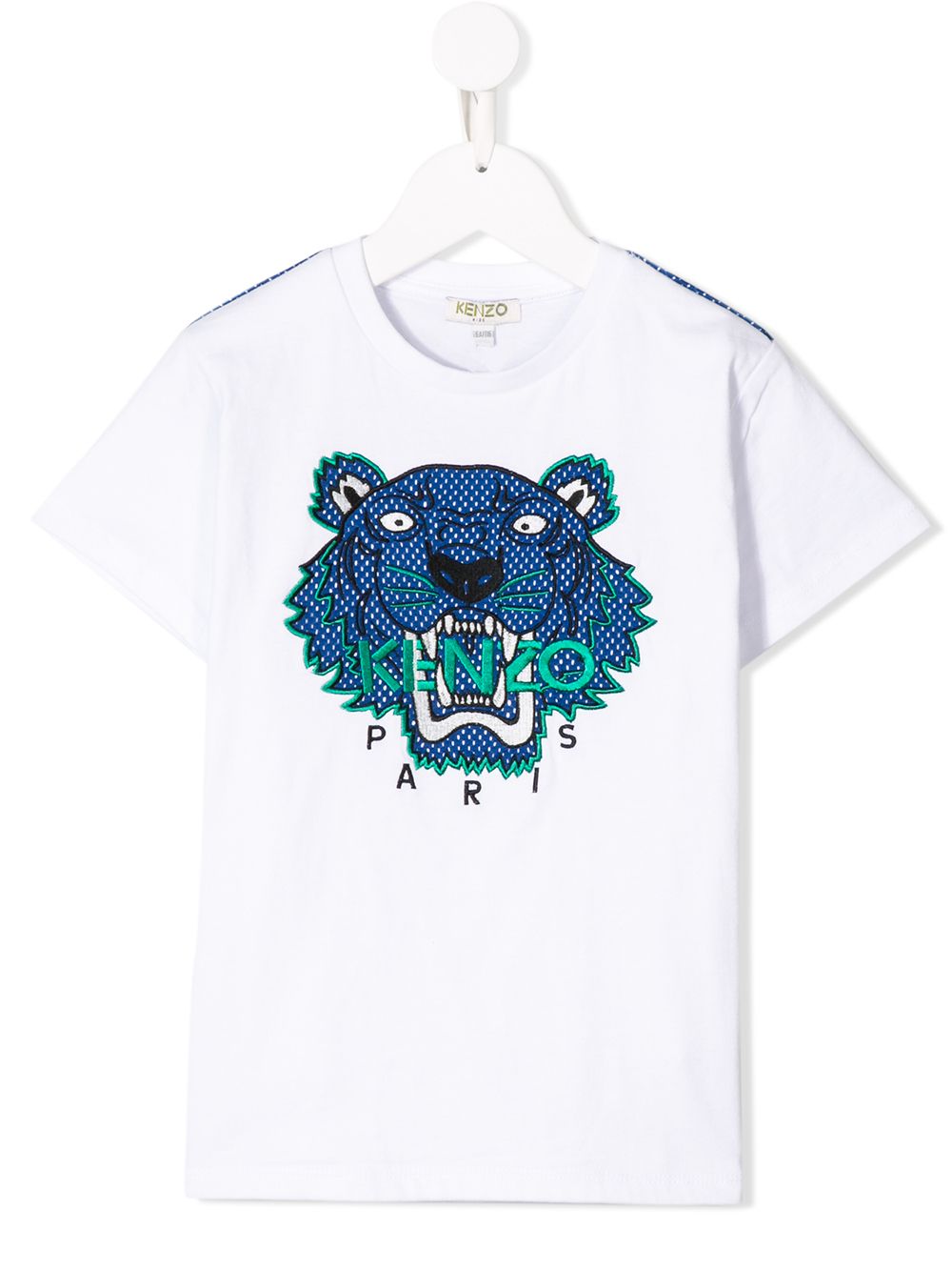 фото Kenzo kids футболка с вышивкой тигра