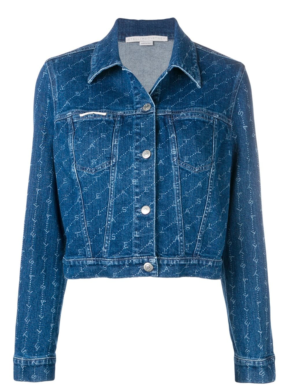 фото Stella McCartney джинсовая куртка с монограммами