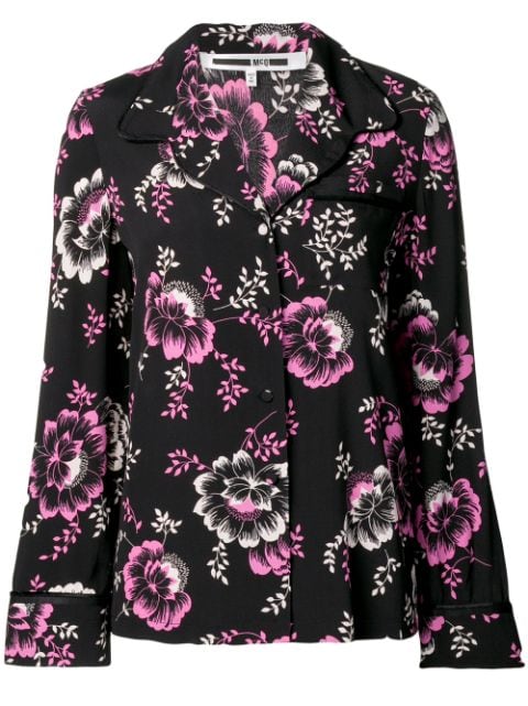 McQ Swallow floral print lounge shirt