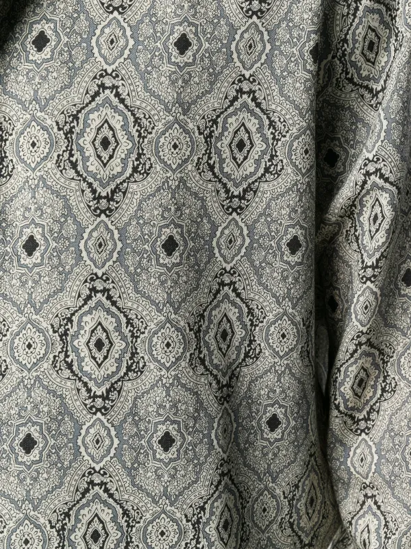 Saint Laurent Paisley Printed Shirt | Grey | FARFETCH