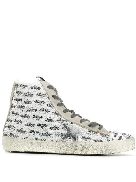 Golden Goose sequin hi-top sneakers