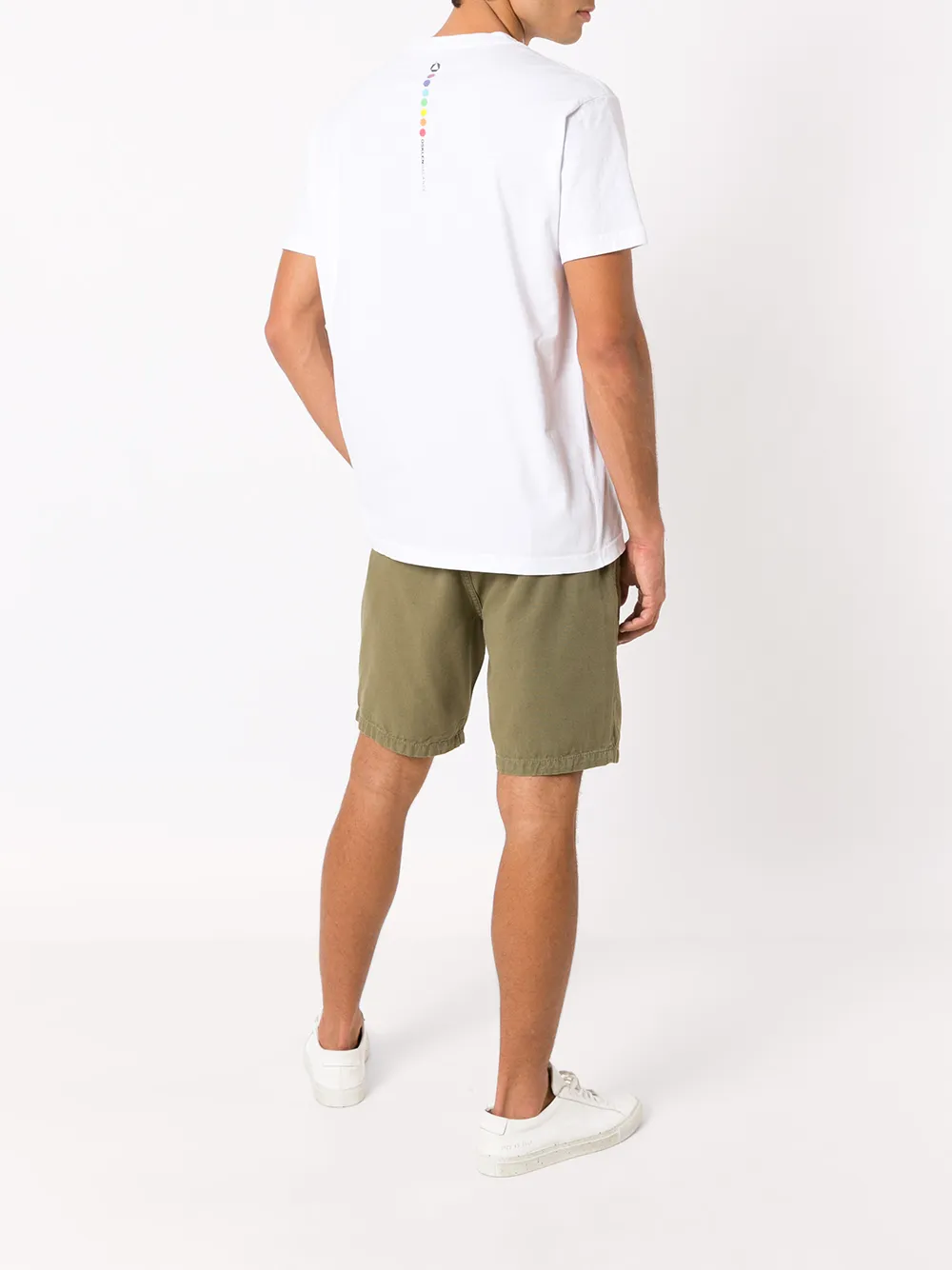 Osklen mid-rise cotton Bermuda shorts Groen