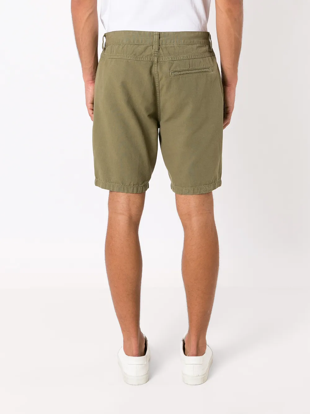 Osklen mid-rise cotton Bermuda shorts Groen