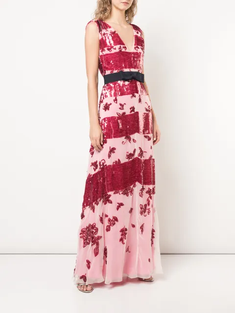 carolina herrera striped gown