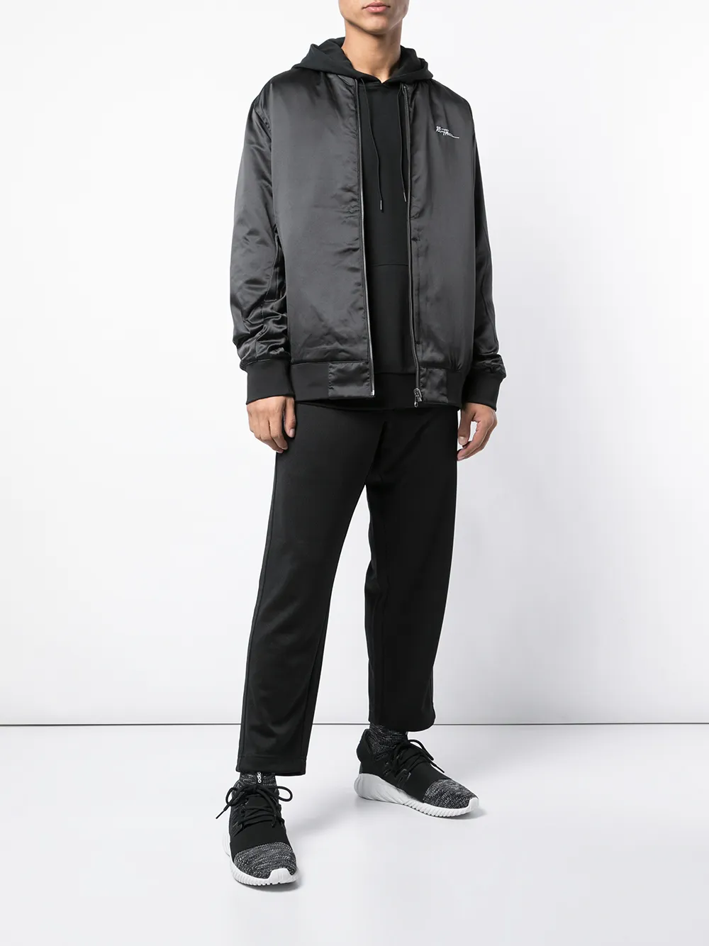 Skull print bomber jacket