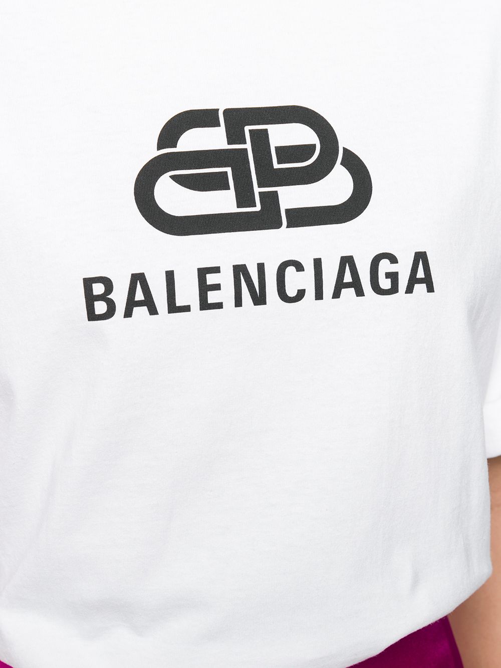 фото Balenciaga футболка оверсайз с логотипом BB