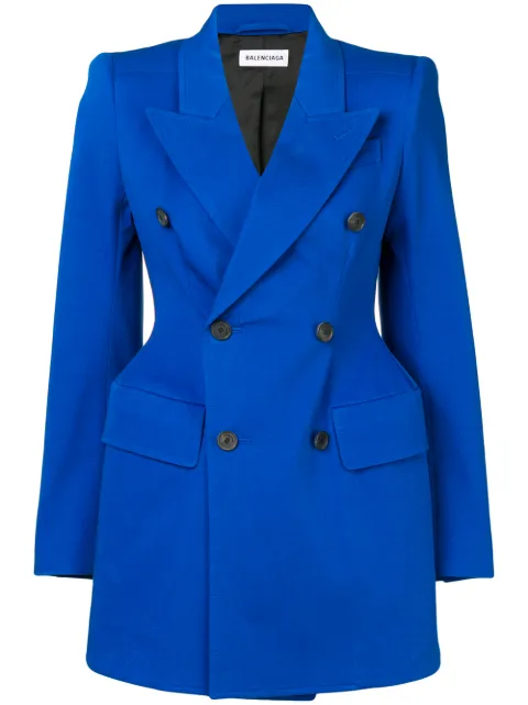 Blue Balenciaga Hourglass Blazer