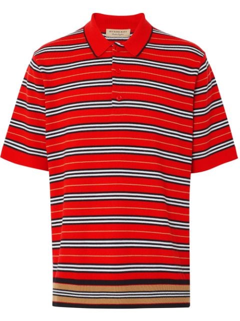 Burberry Contrast Stripe Polo Shirt | Farfetch.com