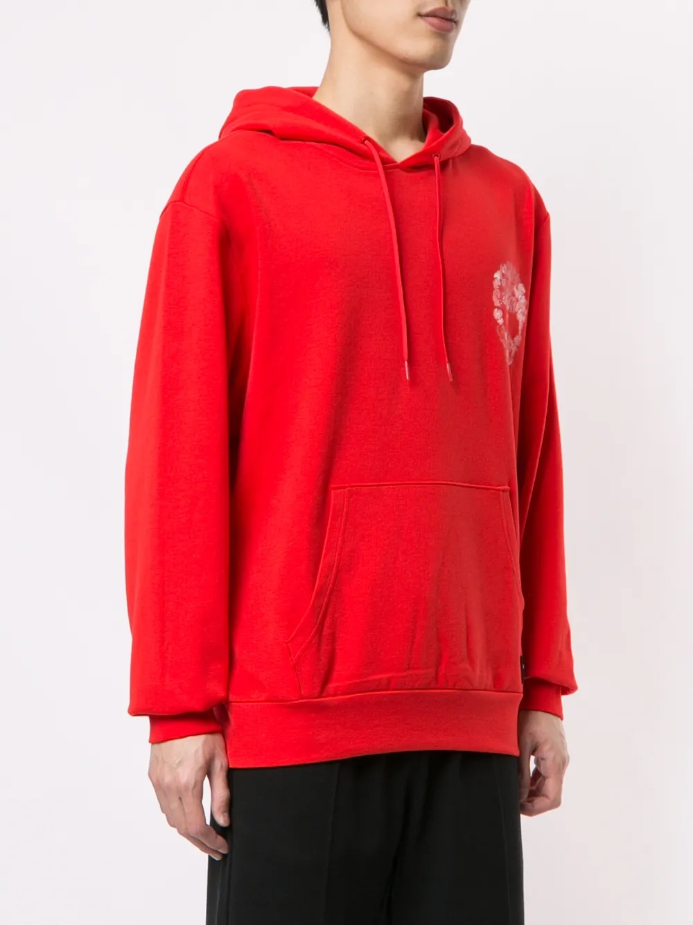 Puma Sweatshirt Mit Totenkopf   Rot 