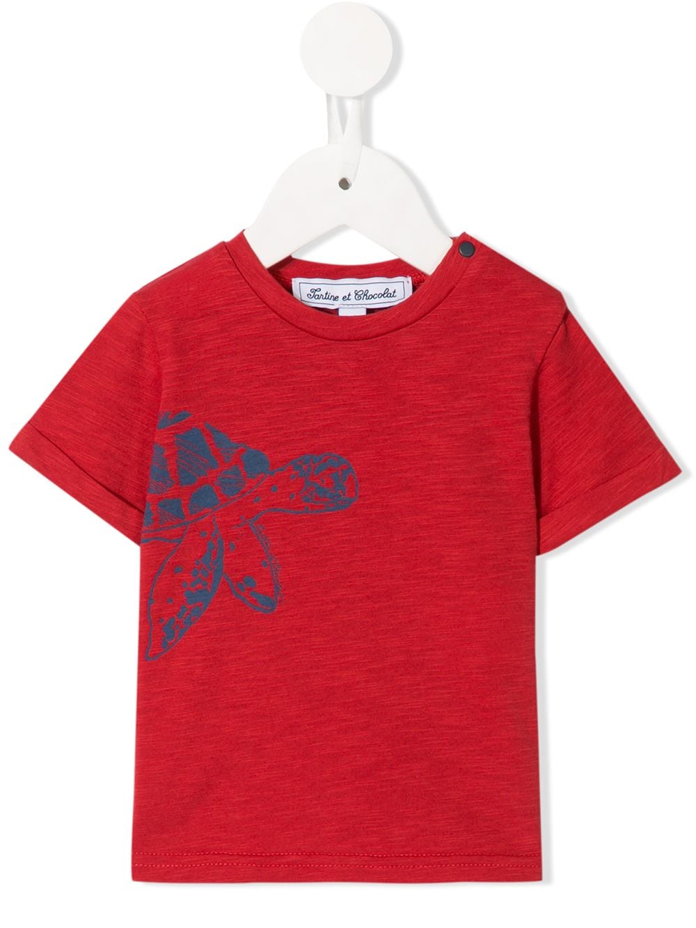 Tartine Et Chocolat Babies' Turtle Print T-shirt In Red