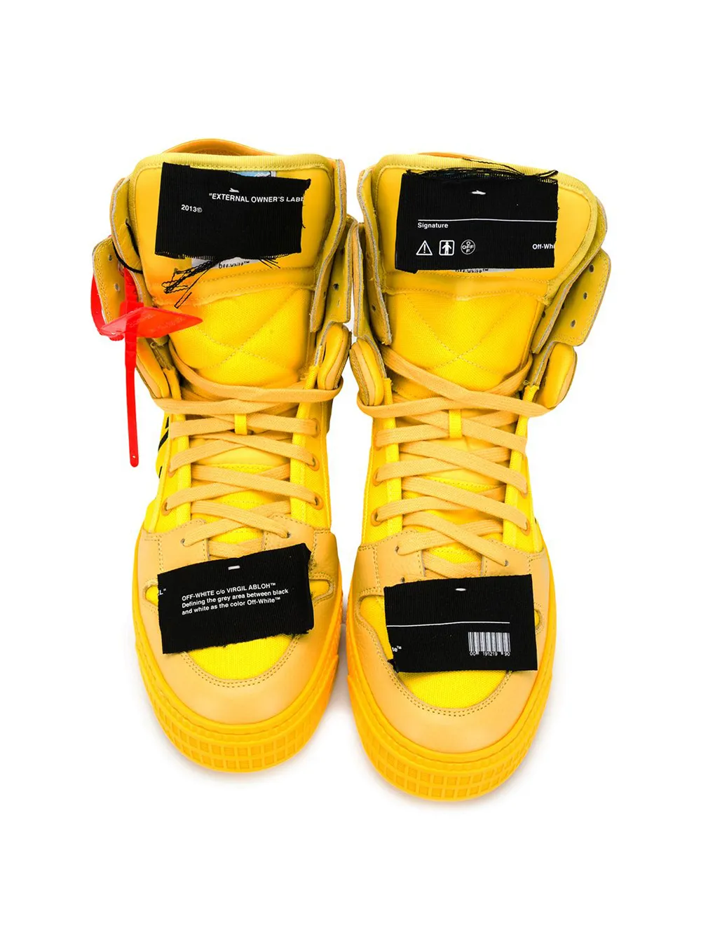 high top yellow sneakers