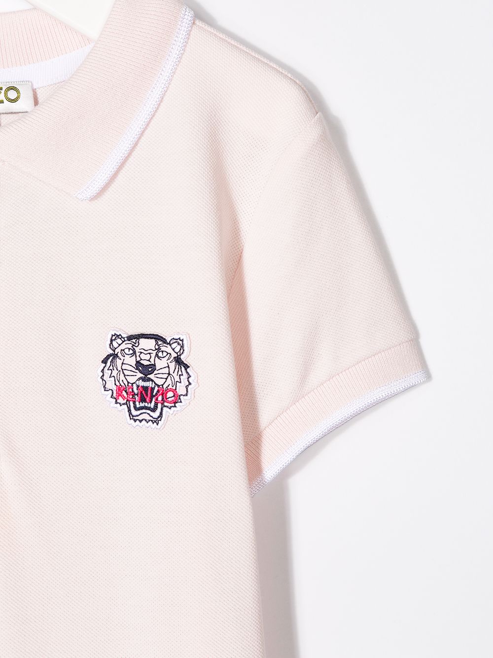 фото Kenzo kids платье-поло с нашивкой-тигром