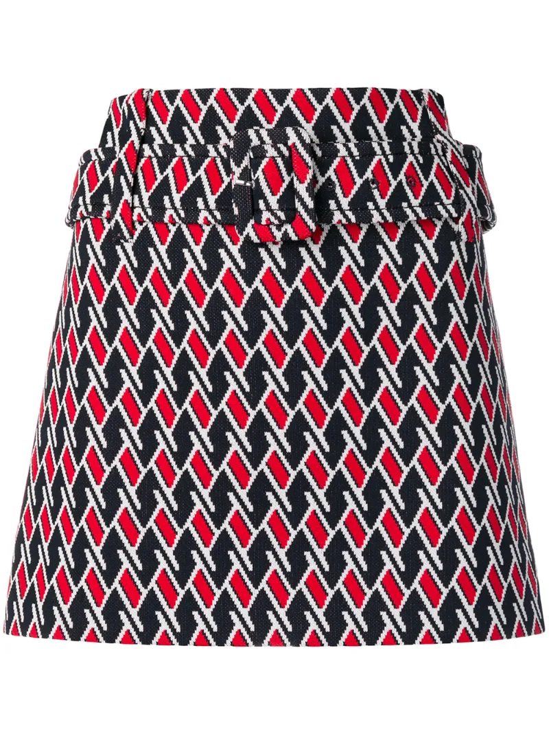 Prada юбка с поясом