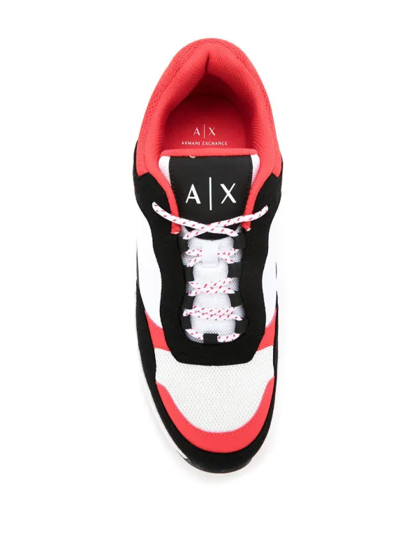 armani exchange red shoes