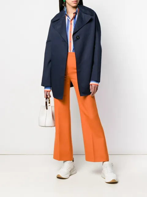 Marni Oversized Jacket In Blue