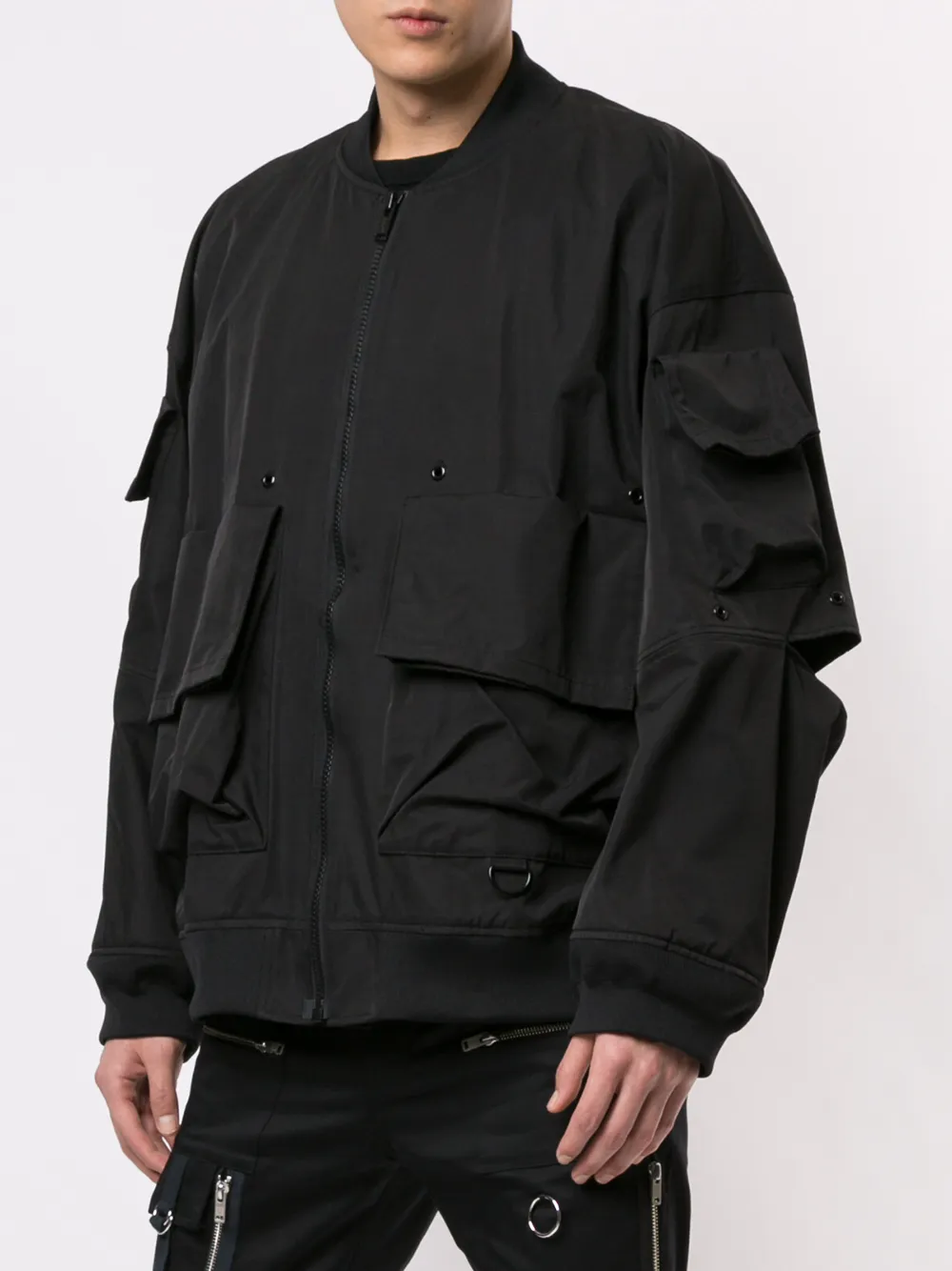 Undercover Bomberjack met print op de rug Zwart