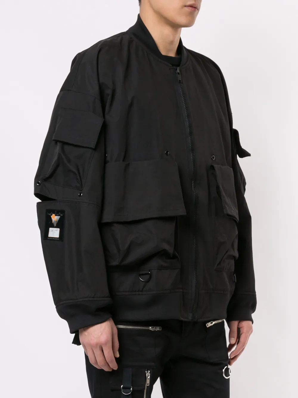 Undercover Bomberjack met print op de rug Zwart