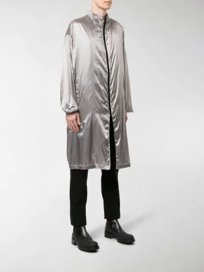 Raf Simons metallic raincoat 00080 grey 