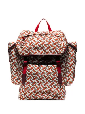 Monogram Print Backpack