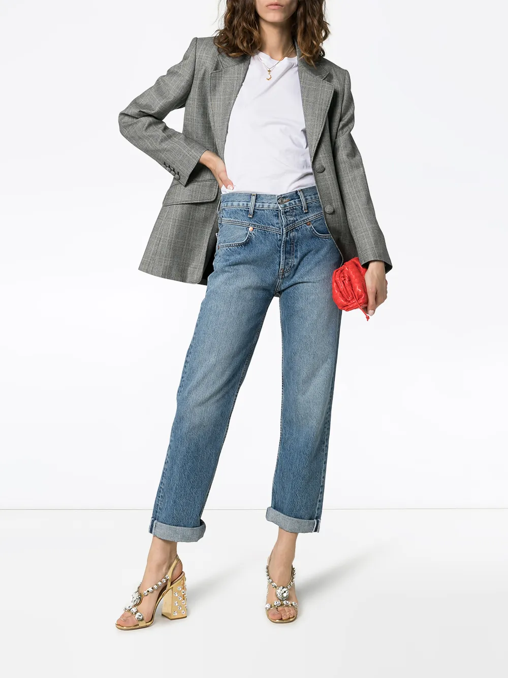 redone double yoke jean