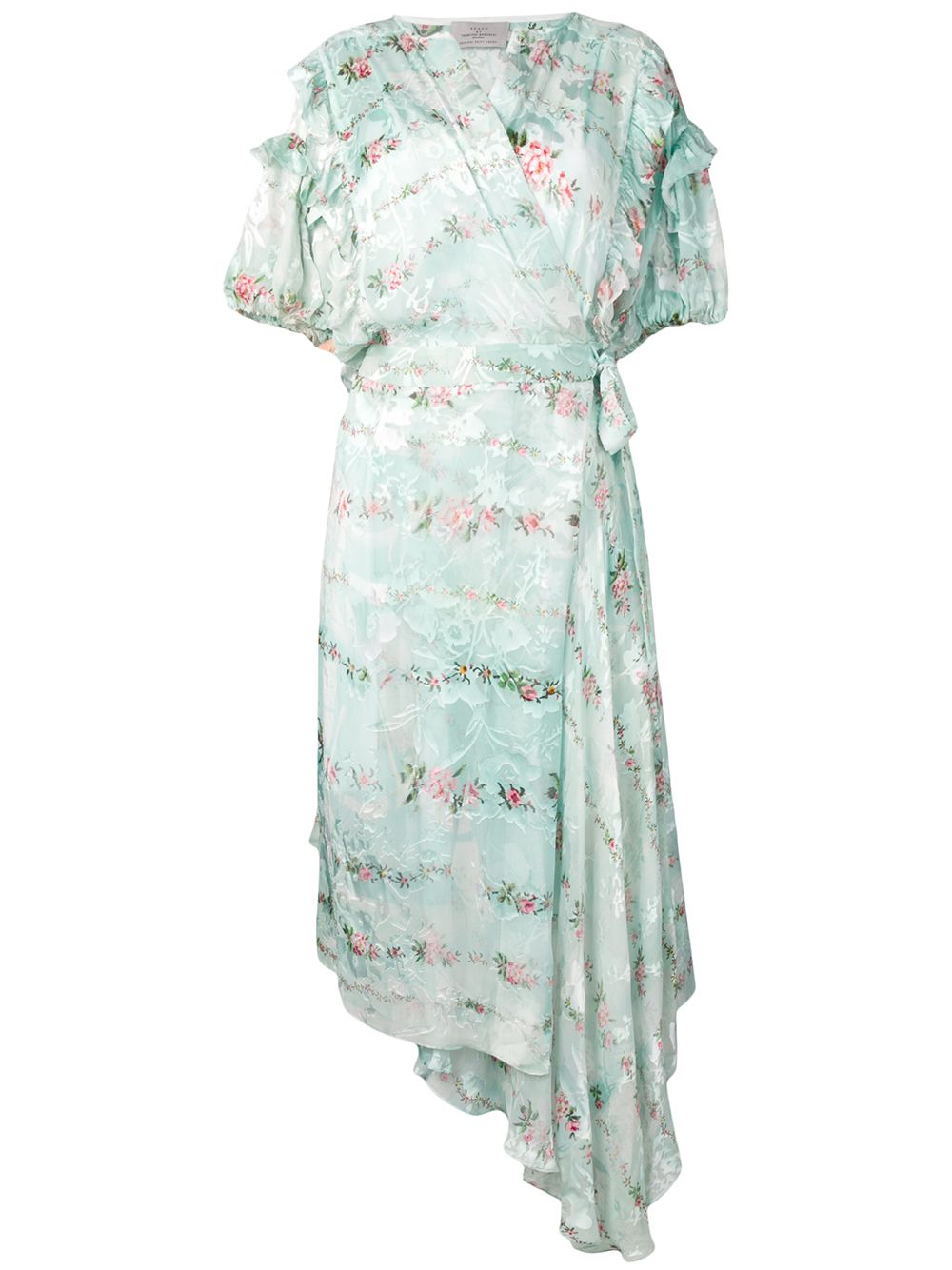 фото Preen By Thornton Bregazzi асимметричное платье с цветочным принтом