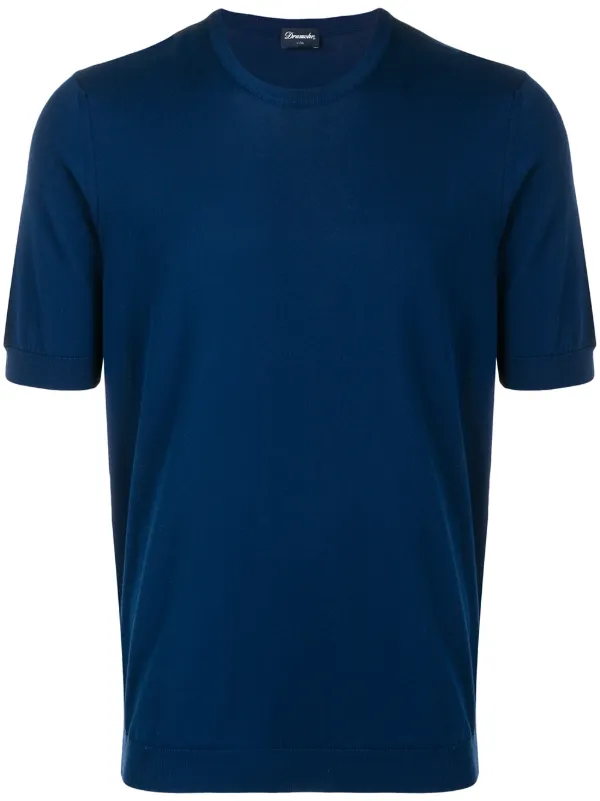 Drumohr Short-sleeve T-shirt in Blue