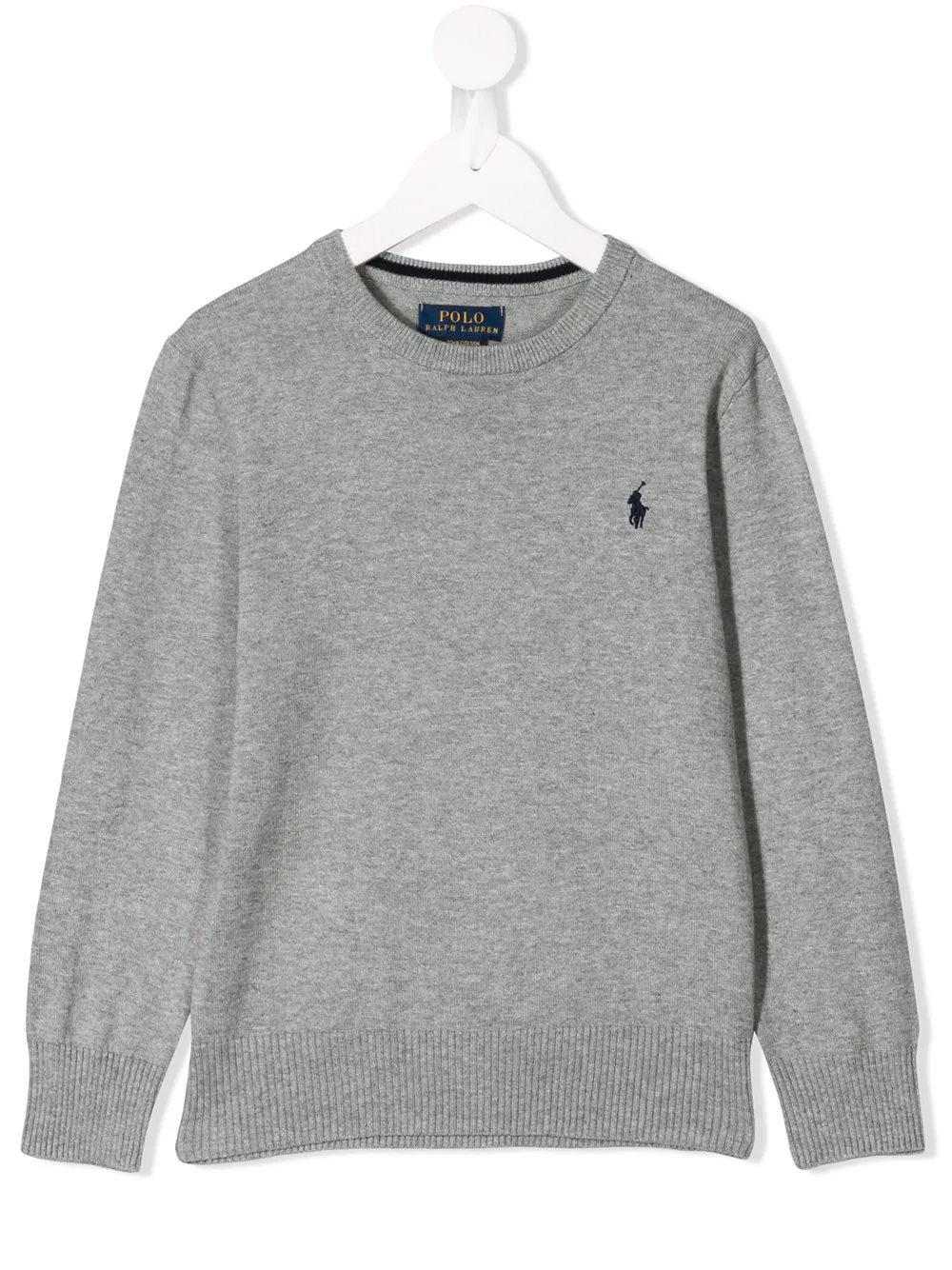 Ralph Lauren Kids' Small Logo Sweater In Grey