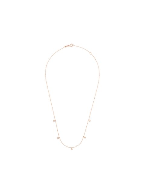 Kismet By Milka 14kt rose gold 5 solitaire diamond necklace