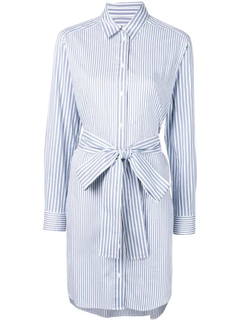 michael kors striped shirt dress