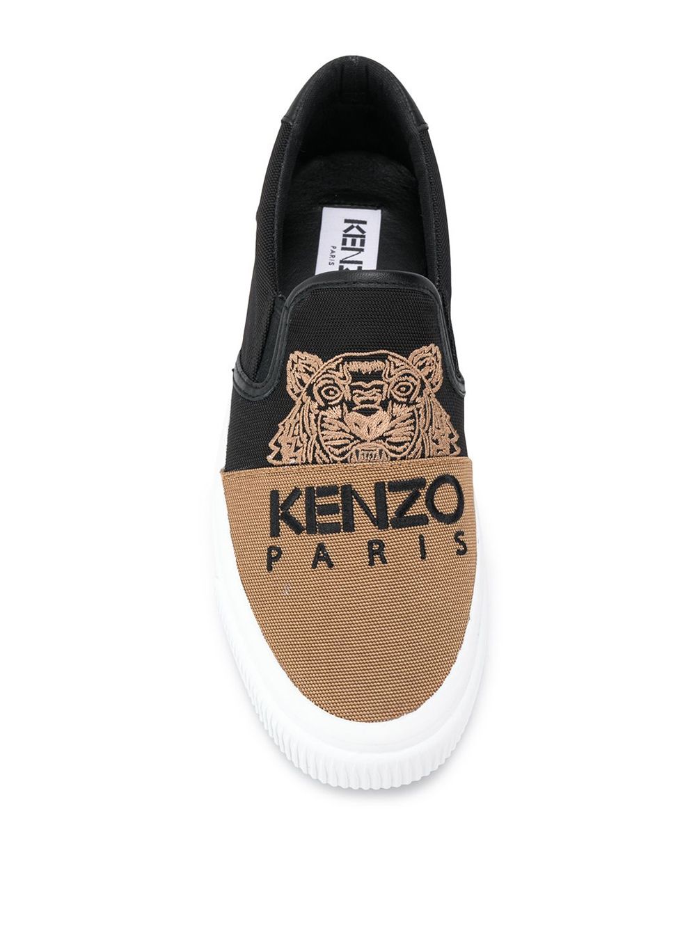 фото Kenzo слипоны с вышивкой тигра