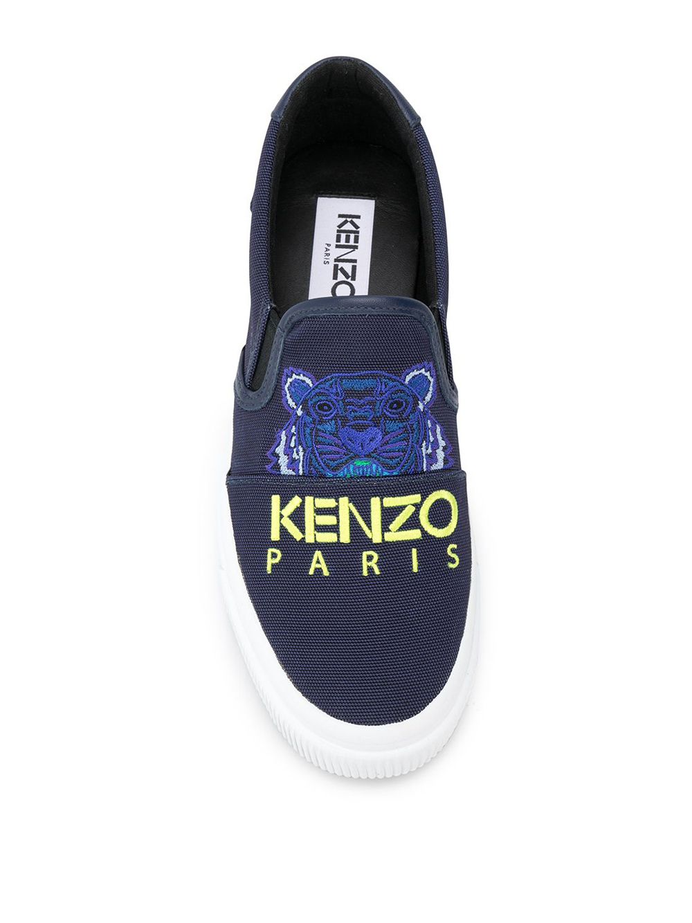 фото Kenzo слипоны с вышивкой тигра