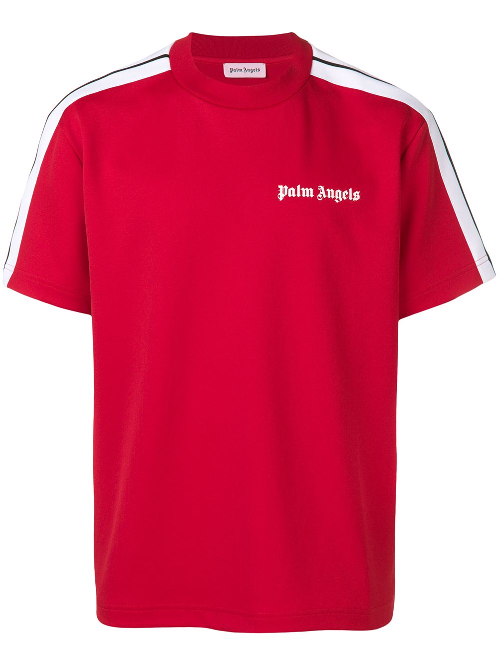 фото Palm Angels футболка с полосками по бокам и логотипом