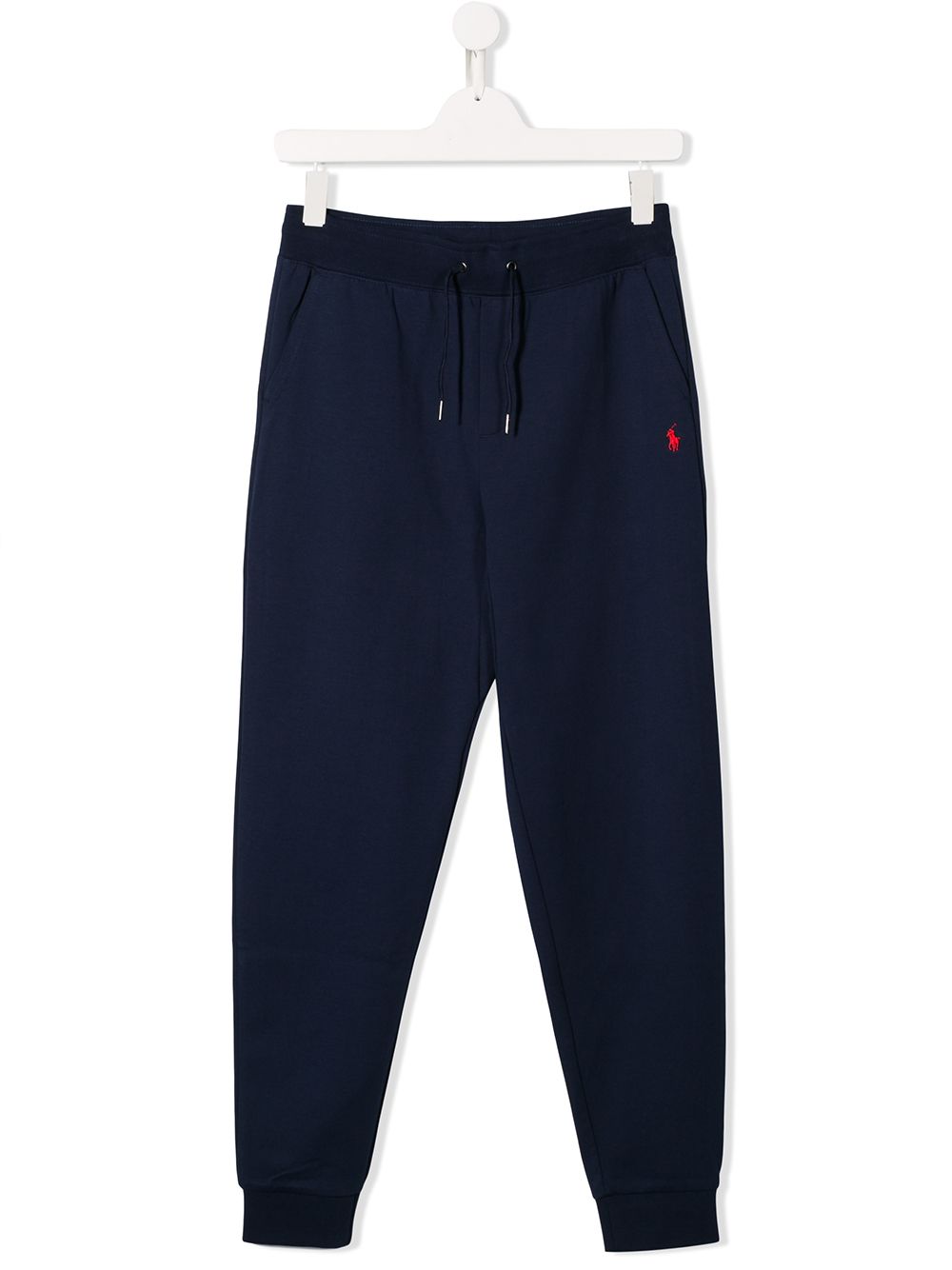 POLO RALPH LAUREN KIDS TEEN embroidered logo track trousers - Blue