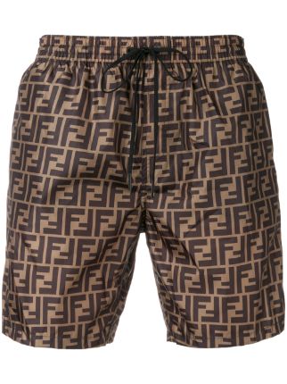 fendi print shorts