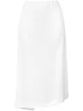 Poiret asymmetric midi skirt - White