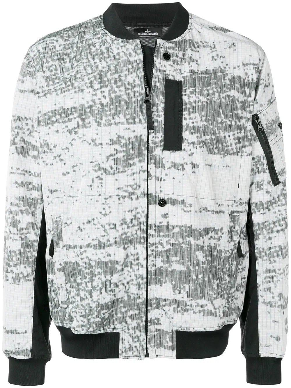 Stone Island Shadow Project Jackets STONE ISLAND SHADOW PROJECT PRINTED BOMBER JACKET - GREY
