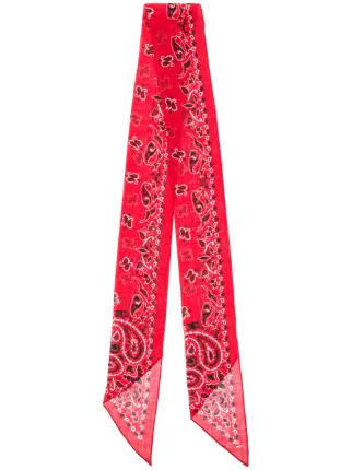 saint laurent paisley scarf