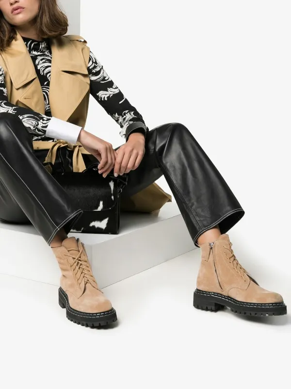 Shop Proenza Schouler lace up boots 