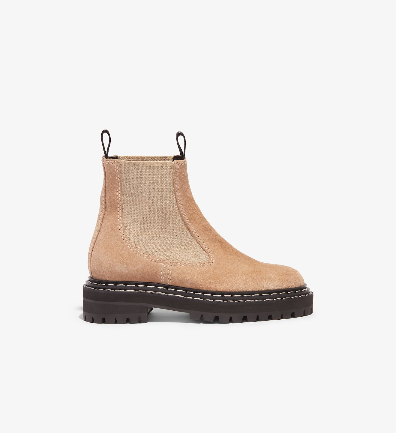 Suede Lug Sole Chelsea Boots