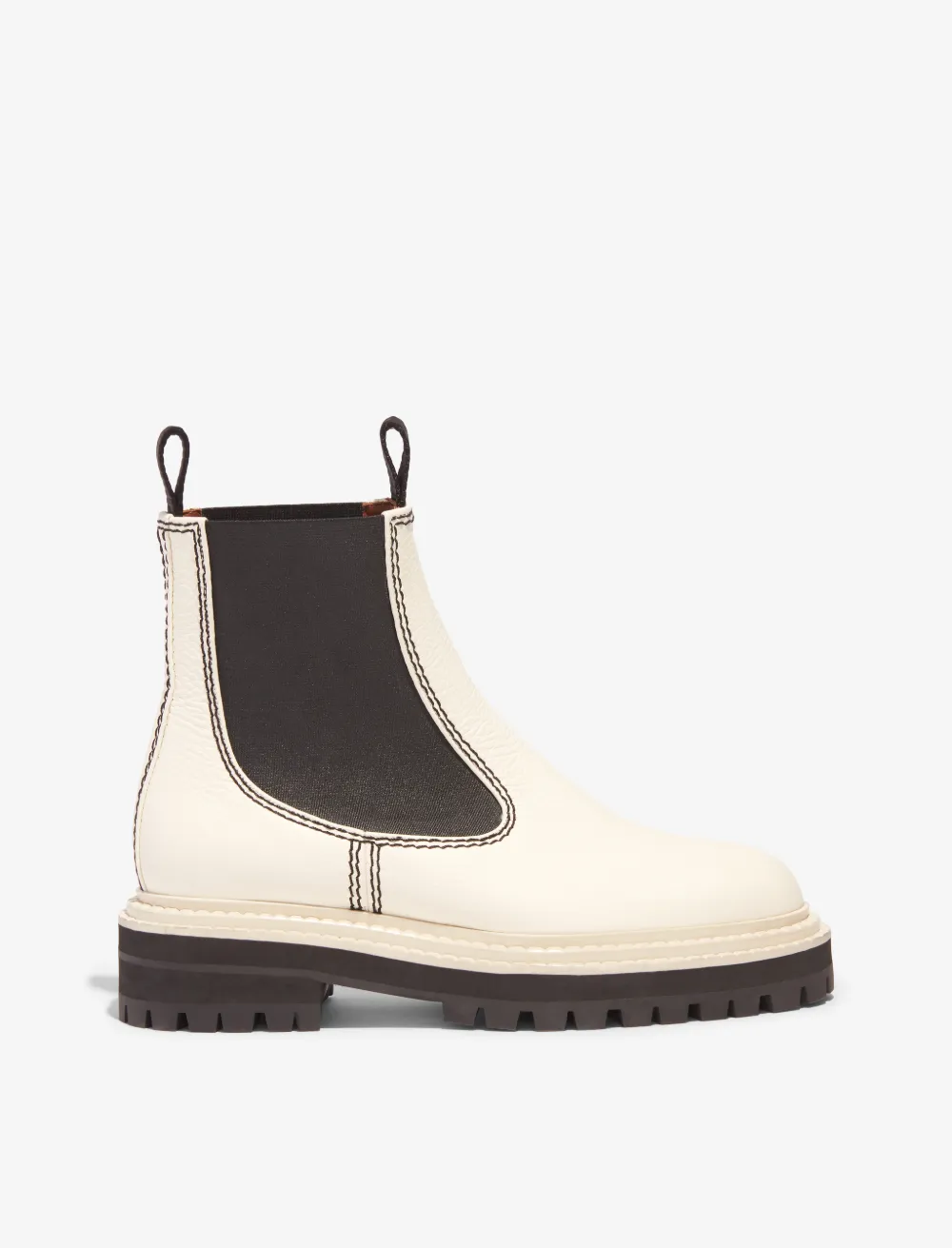 Image of Proenza Schouler Lug Sole Chelsea Boots white