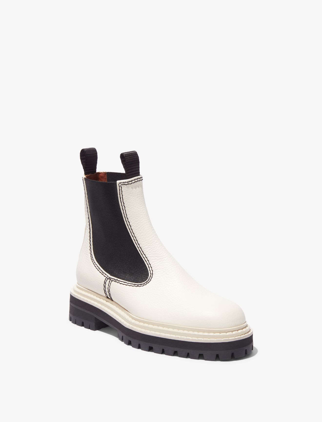 chelsea boots white sole