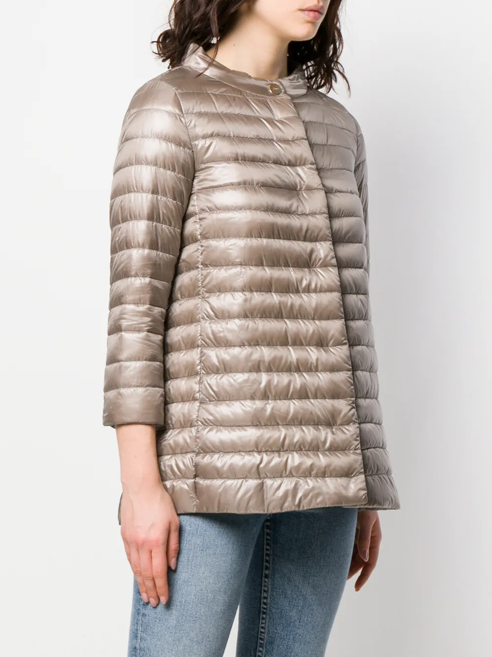  Herno Quilted Coat - Grey 