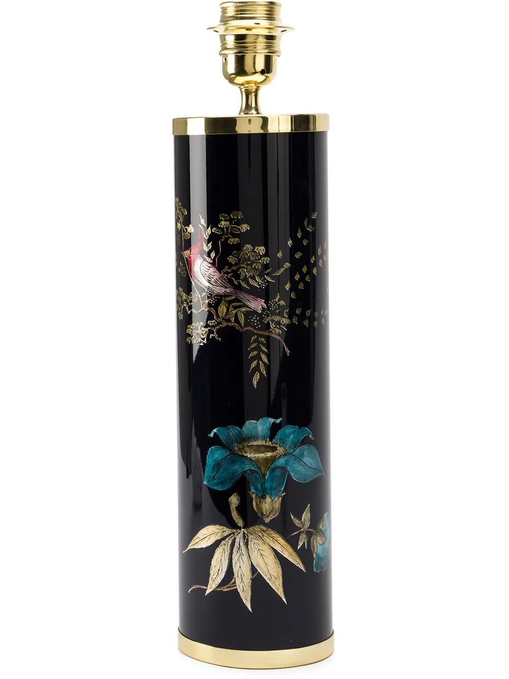 pied de lampe de table à fleurs