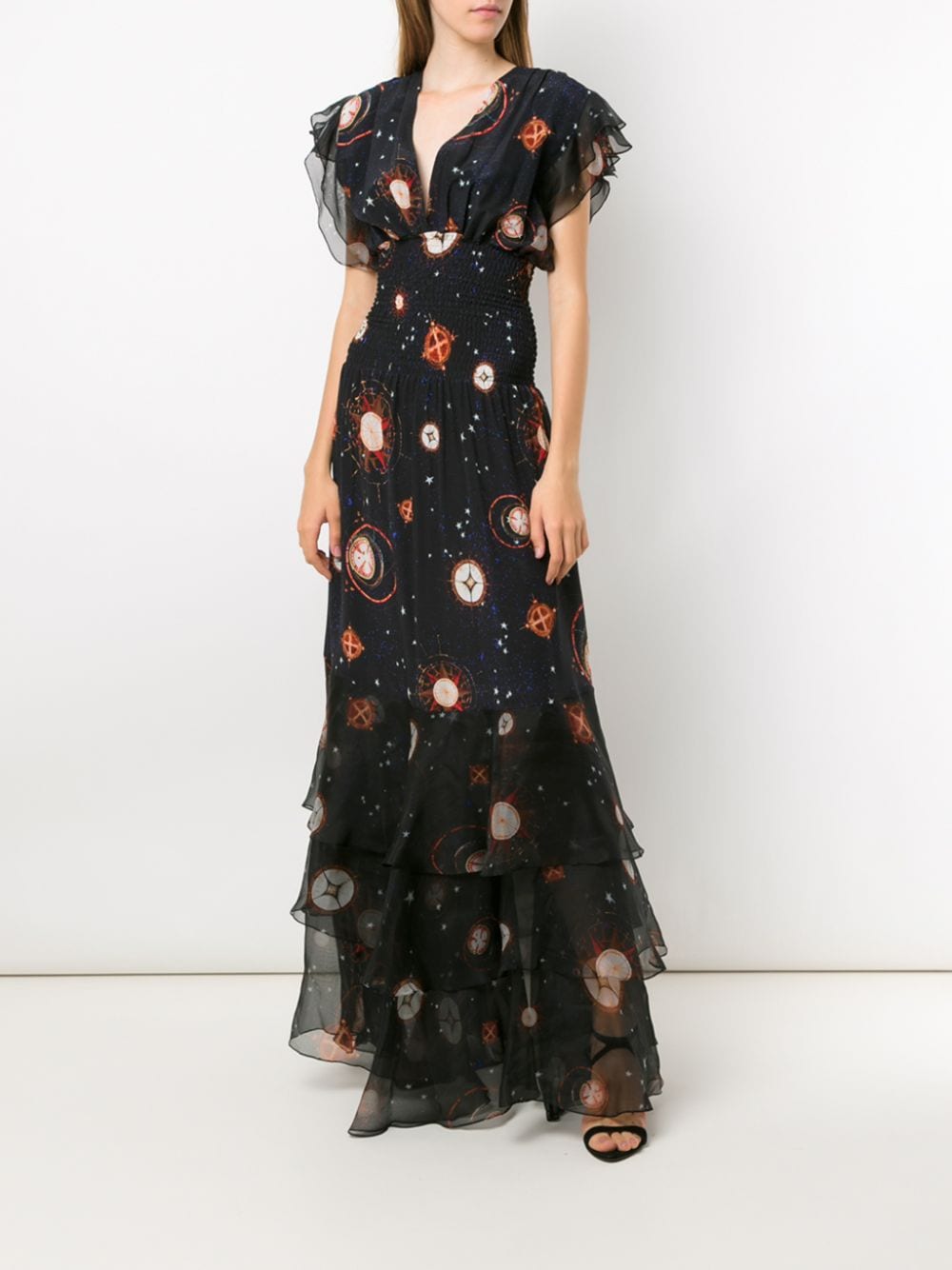 Isolda Zijden jurk - Zwart