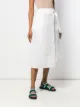 Jil Sander Navy تنورة بملمس مميز وثنيات