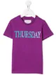 الصورة 1 من Alberta Ferretti Kids تيشيرت بطبعة Thursday