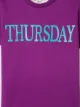 Alberta Ferretti Kids تيشيرت بطبعة Thursday