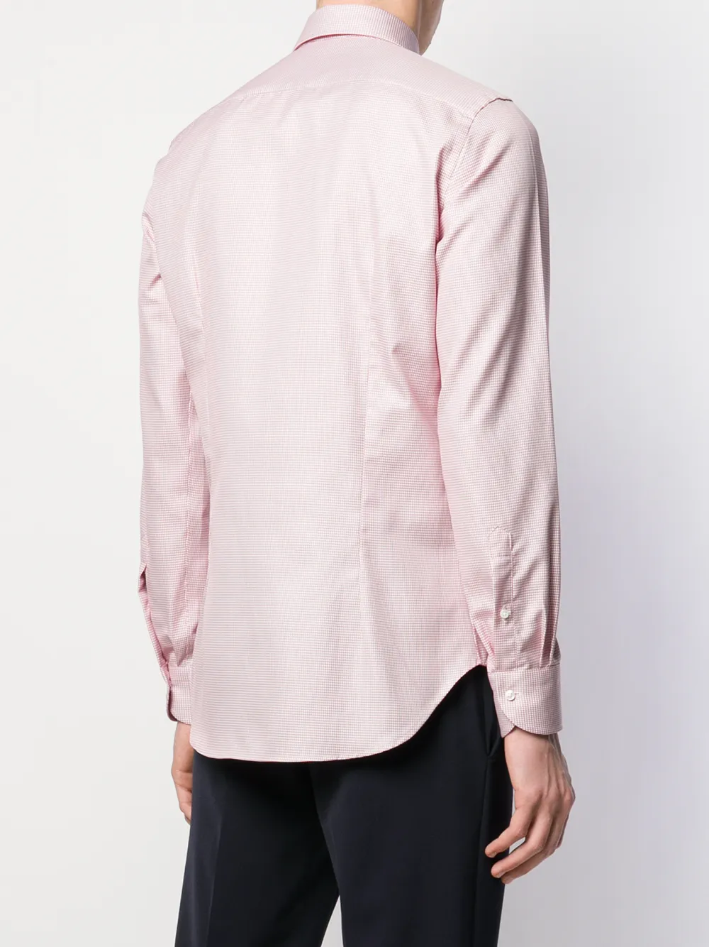 Canali Overhemd met print Rood